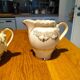 Sugar bowl and milk jug French porcelain FD
