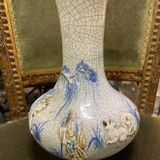 Vase porcelaine craquelé XIX