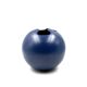 Modern blue spherical ceramic vase, Italy 1970