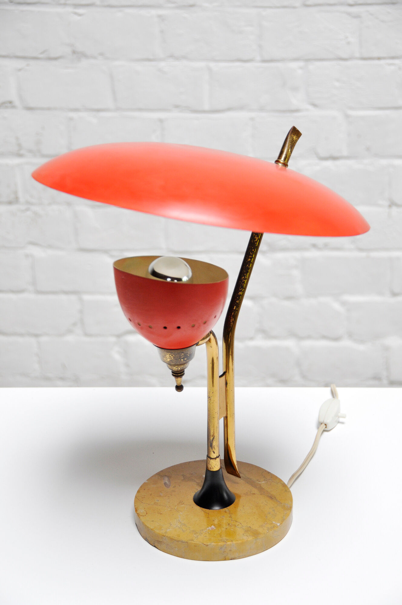 Mid-Century Italian Table Lamp by Oscar Torlasco for Lumen Milano, 1950s