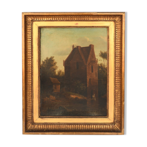 Huile sur carton Bord
