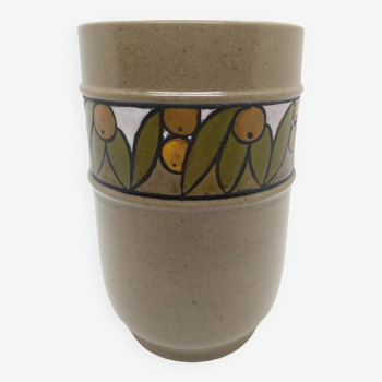 70s sandstone vase