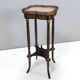 Ebonized Beech Gueridon with a Broccatello Marble Top, Italy