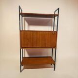 Vintage wooden wall-mounted furniture on legs / MDK secretary