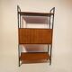 Vintage wooden wall-mounted furniture on legs / MDK secretary