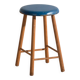Antique wooden stool with a round seat – Central Europe, around 1950