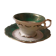 Tasse et soucoupe  RW Bavaria vert et doré