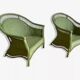 Paire de fauteuils rotin