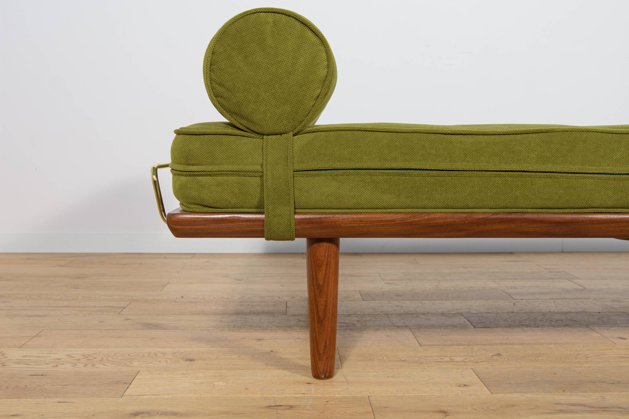 Modèle GE-19 de méridienne en teck, conçu par Hans J. Wegner pour Getama, Danemark, années 1950