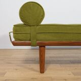 Modèle GE-19 de méridienne en teck, conçu par Hans J. Wegner pour Getama, Danemark, années 1950