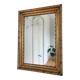 Antique French giltwood wall mirror in gold