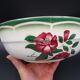 Digoin's soup maker - Mireille model - Rose decoration and green liseret - circa 1940