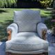 Pair of large Bergère armchairs in Louis XVI style