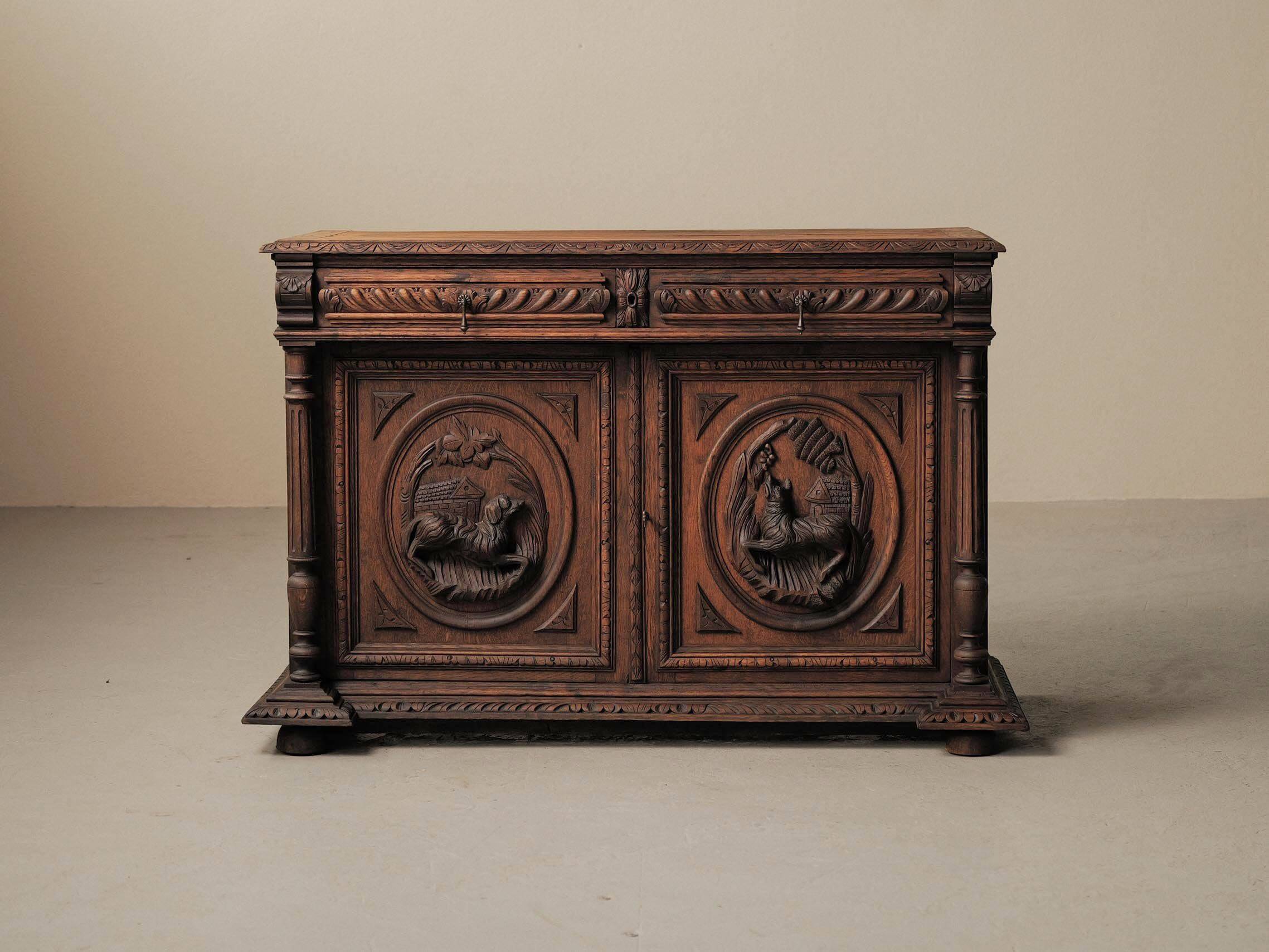 Buffet sculpté de style néo-Renaissance, XIXᵉ siècle
