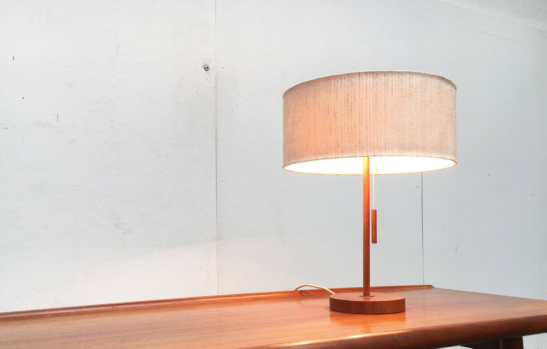 Teak table lamp type 25 mid-century by Temde