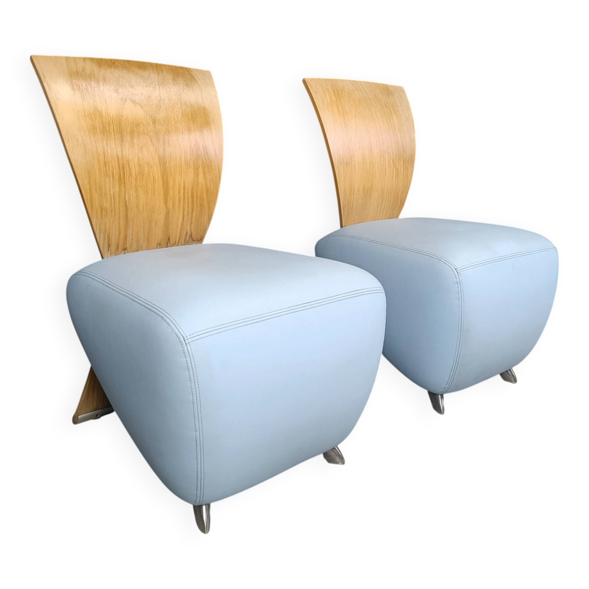Paire de fauteuils Bobo par Dietmar Scharping pour Dauphin, années 2000.