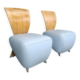 Paire de fauteuils Bobo par Dietmar Scharping pour Dauphin, années 2000.