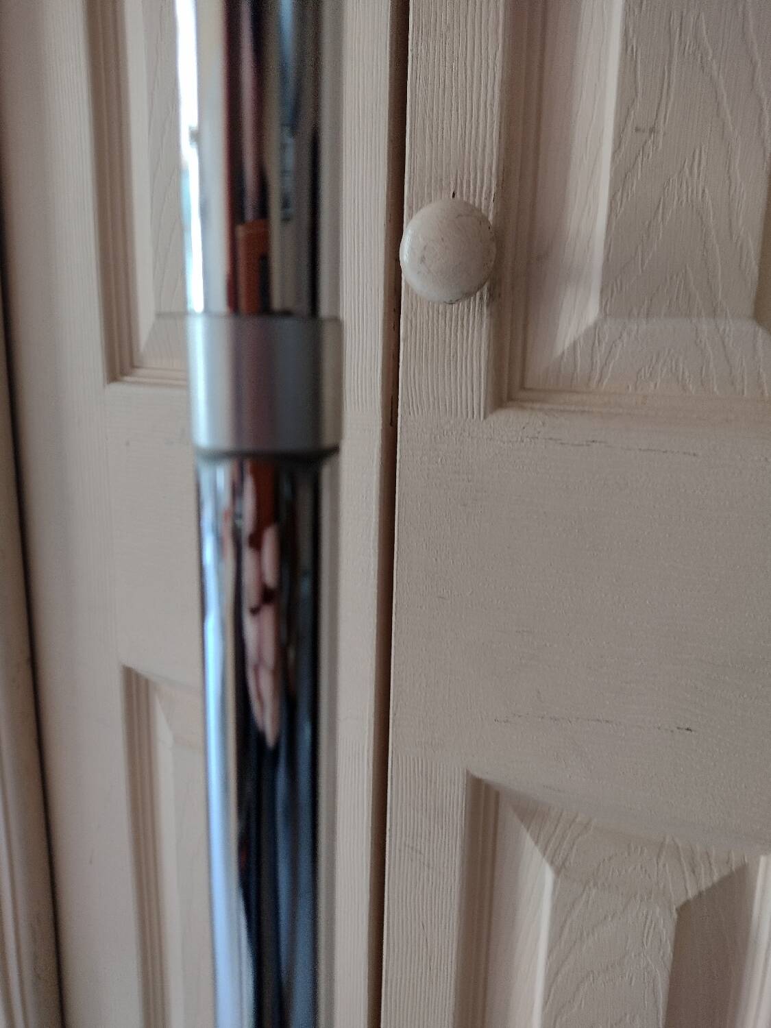 Vintage 70s floor lamp in chrome and aluminum reflector