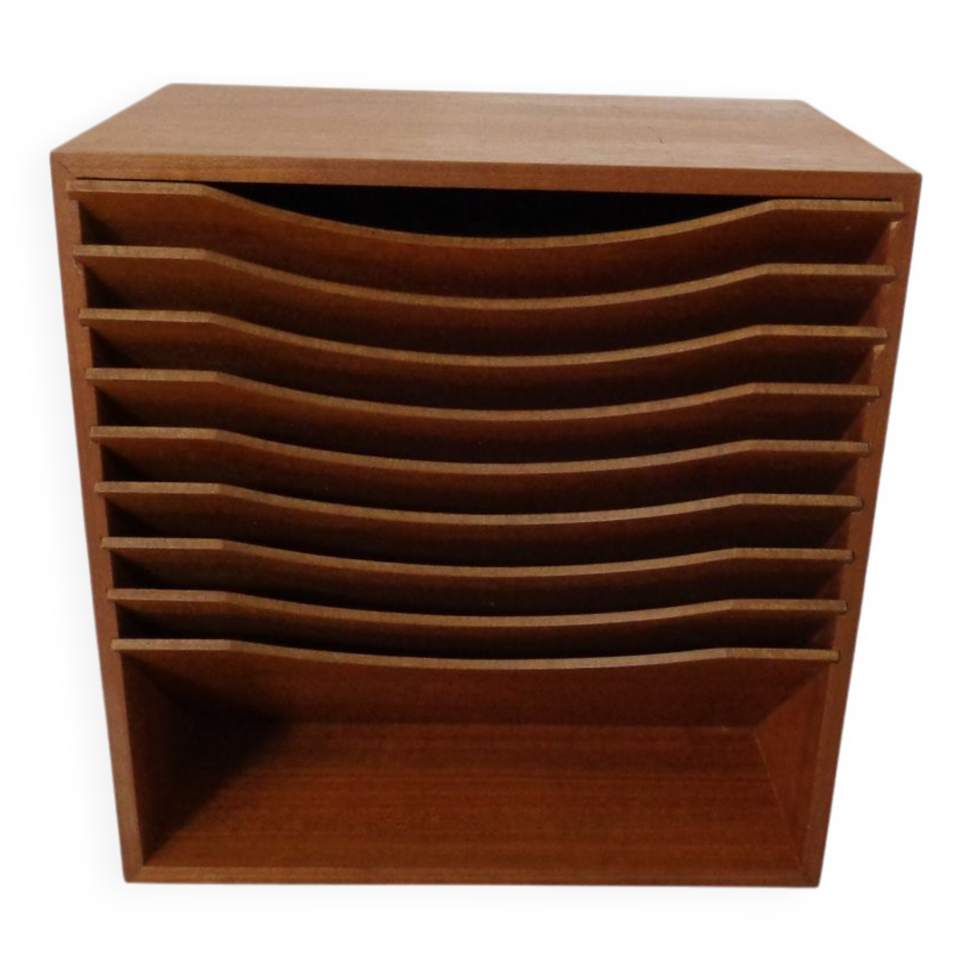 Teak A4 Register Filing Shelves, 1960s