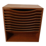 Teak A4 Register Filing Shelves, 1960s