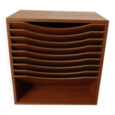 Teak A4 Register Filing Shelves, 1960s