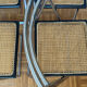 Set of 4 Italian folding chairs with caning.