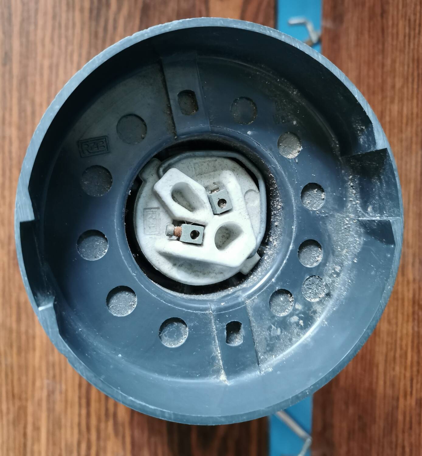 Vintage glass wall lamp