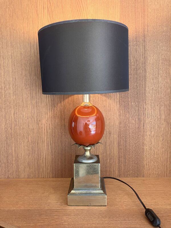 Lampe Oeuf à poser Le Dauphin Maison Charles vintage années 70