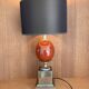 Dolphin Table Lamp Egg Maison Charles vintage 1970s