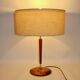 Lampe danoise vintage des années 60 – bois, métal, plastique