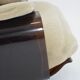 Fauteuil Marsala et son repose-pied Ligne Roset beige clair