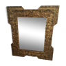 Miroir au cadre en bois doré 35 x 40 cm