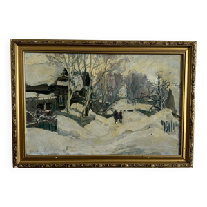 Huile sur toile début - personnages