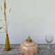 Opaline powder pink glass pendant light