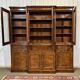 Victorian 19th-century walnut secretary bookcase with 8 doors.