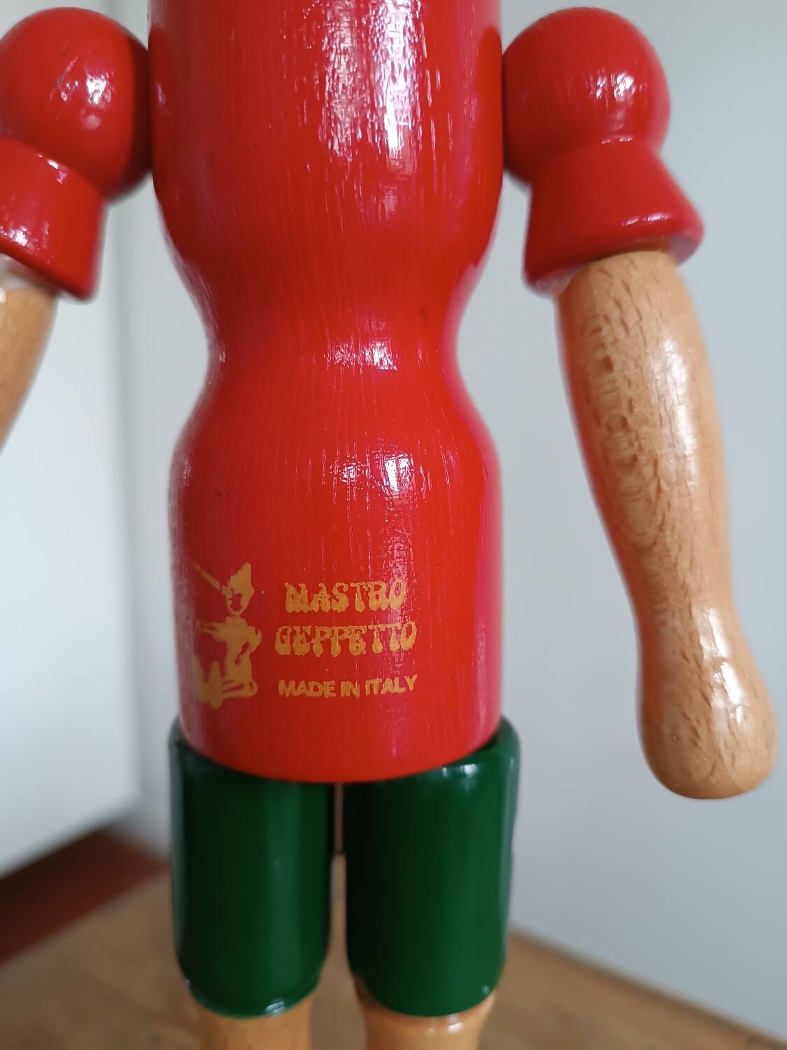 Wooden Pinocchio from the 80s Italy