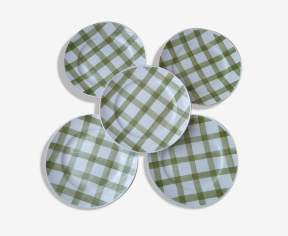 Set de 5 assiettes à dessert moulin des loups modèle nappe