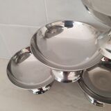 6 stainless steel 18/10 dessert bowls