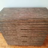 Chest of drawers in genuine shagreen by R&Y Augousti Paris