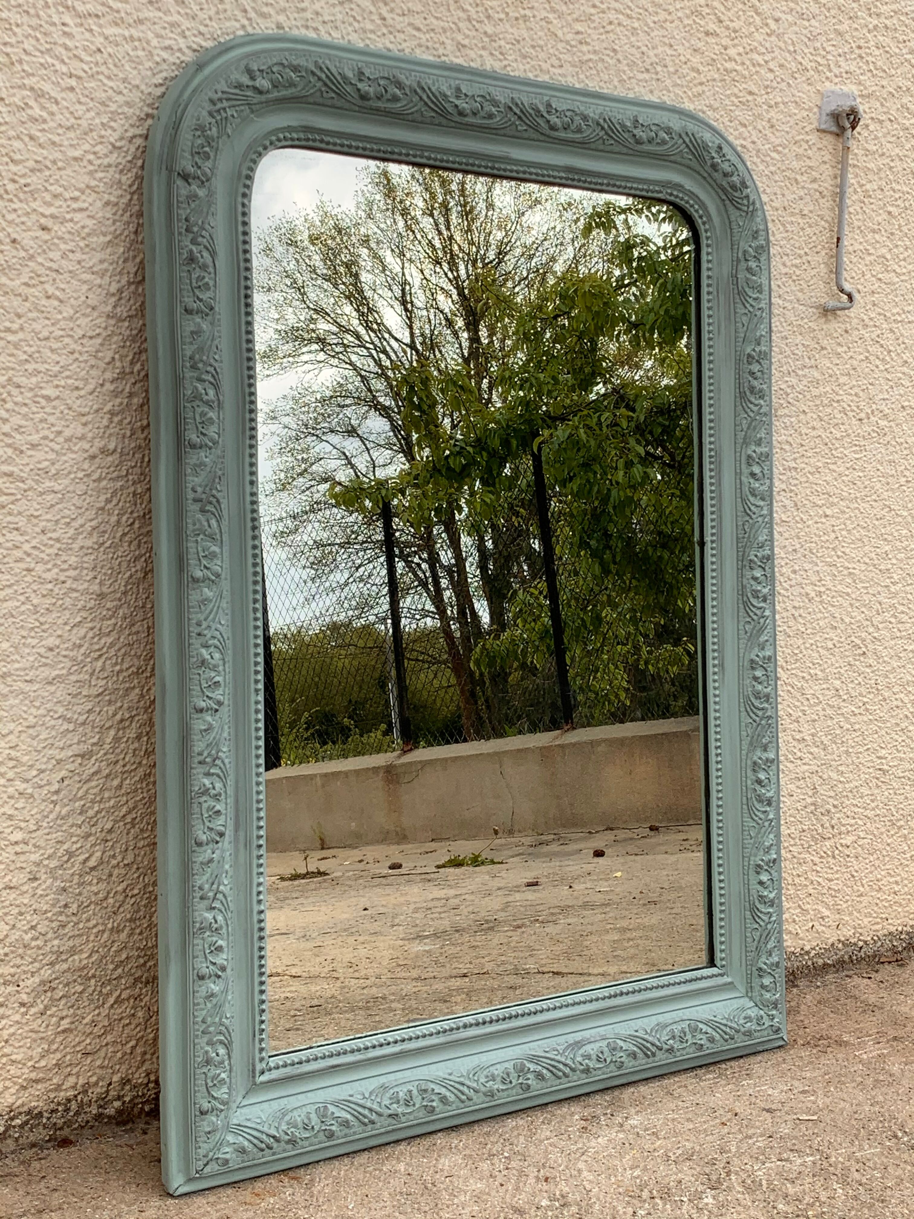 Mirror Louis Philippe celadon 68x92