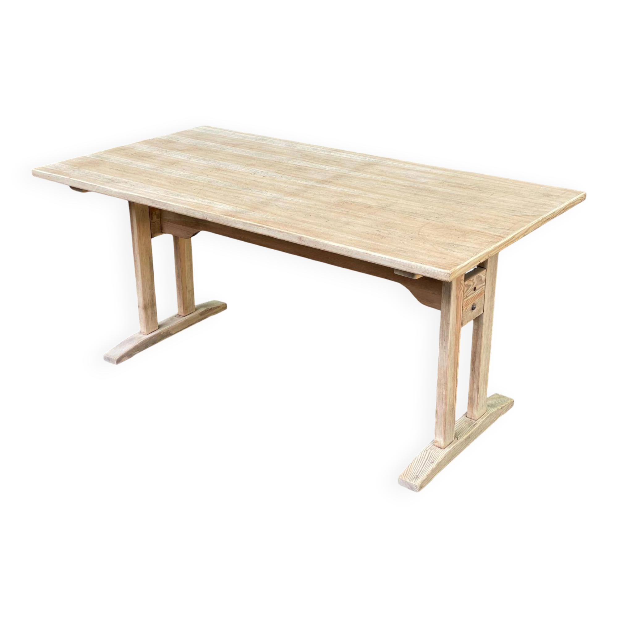Rectangular extendable dining table in the style of Rainer Daumiller, 1970.