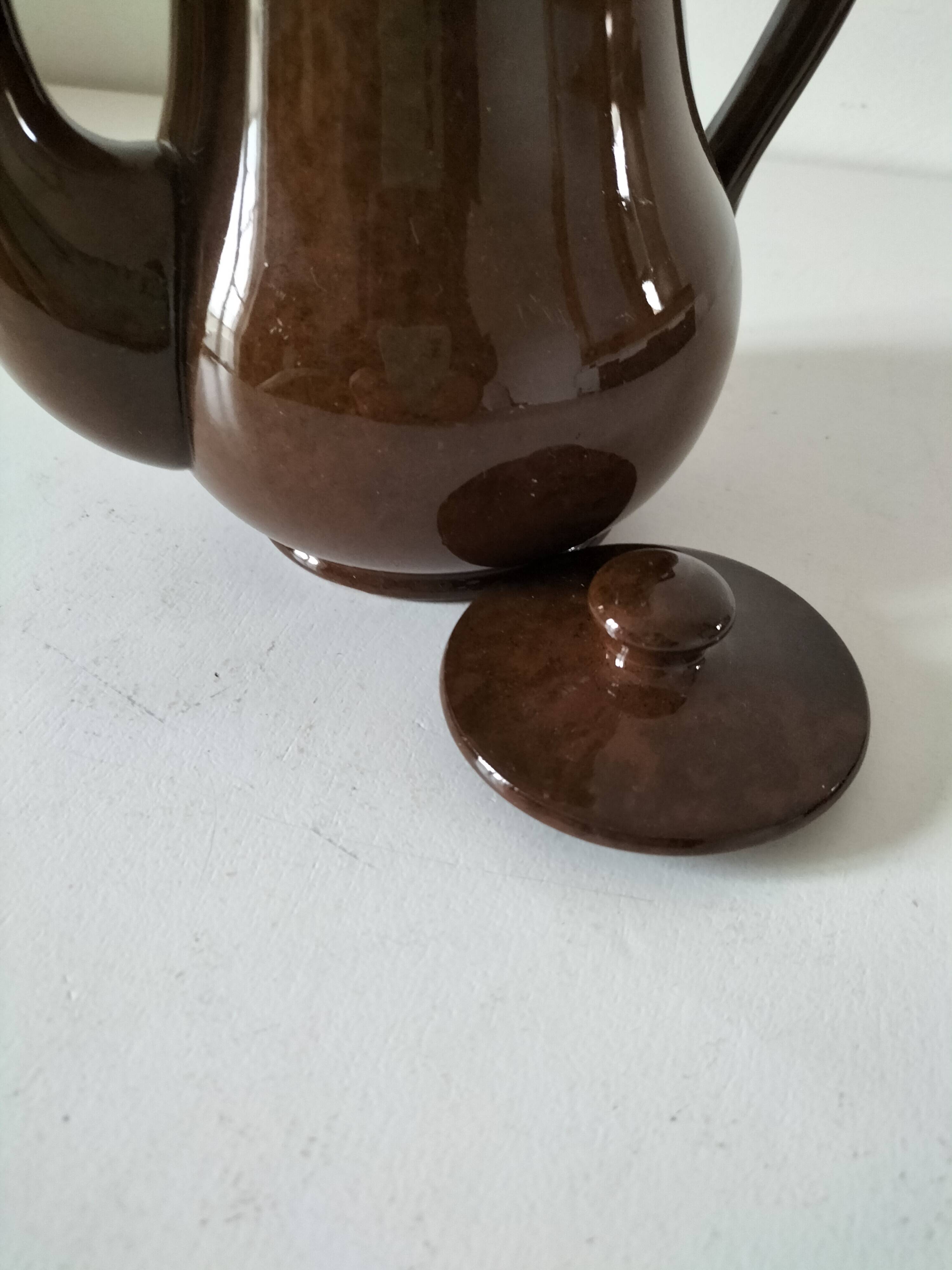 Vintage Sadler Glazed Ceramic Coffee Pot – 1960s/70s