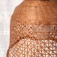 Braided wicker flower suspension