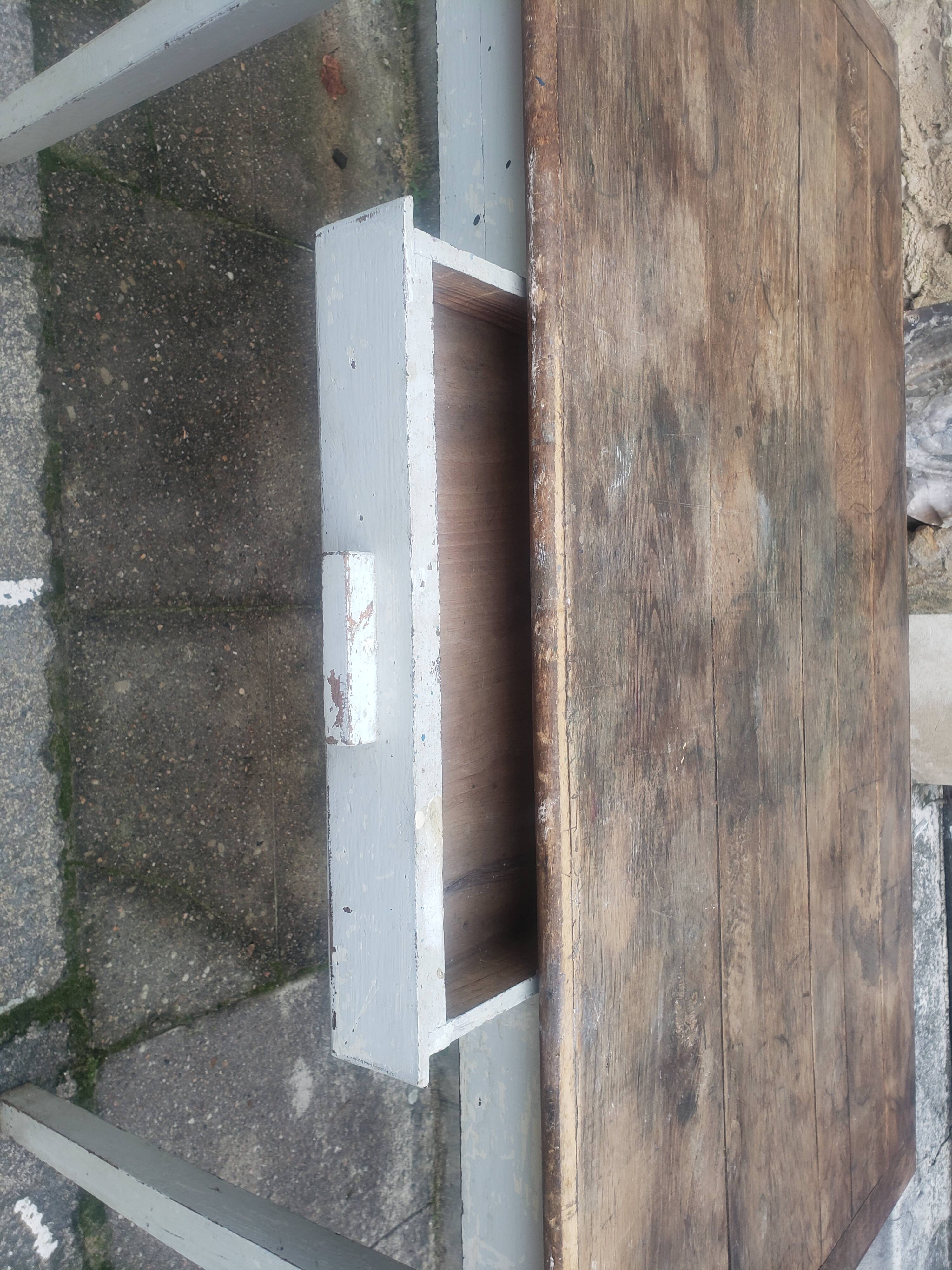 Natural patina farm table