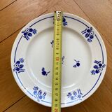 Saint Amand dessert plates blue flowers