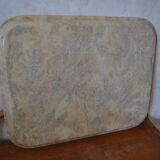 Tray with foliage decoration - 70s - authentic vintage