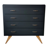 Vintage chest of drawers compass feet