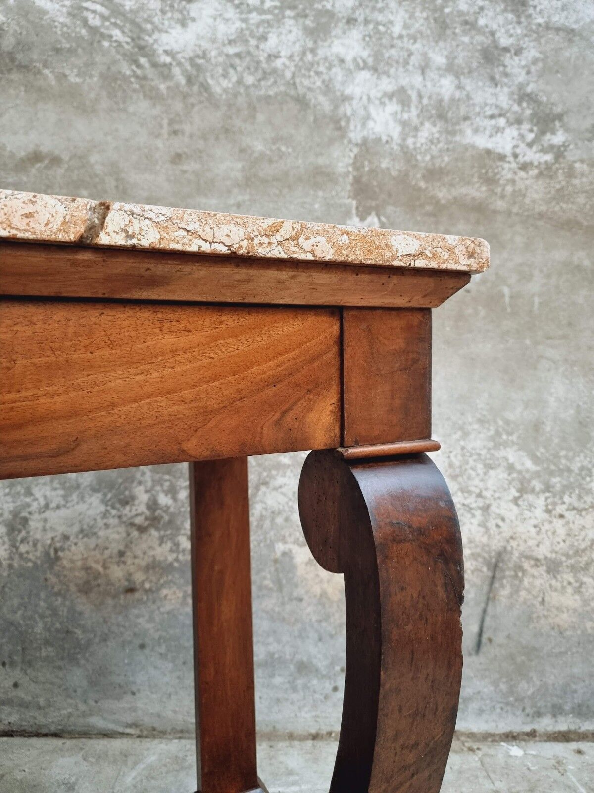 Antique side table trumeau or console table mahogany