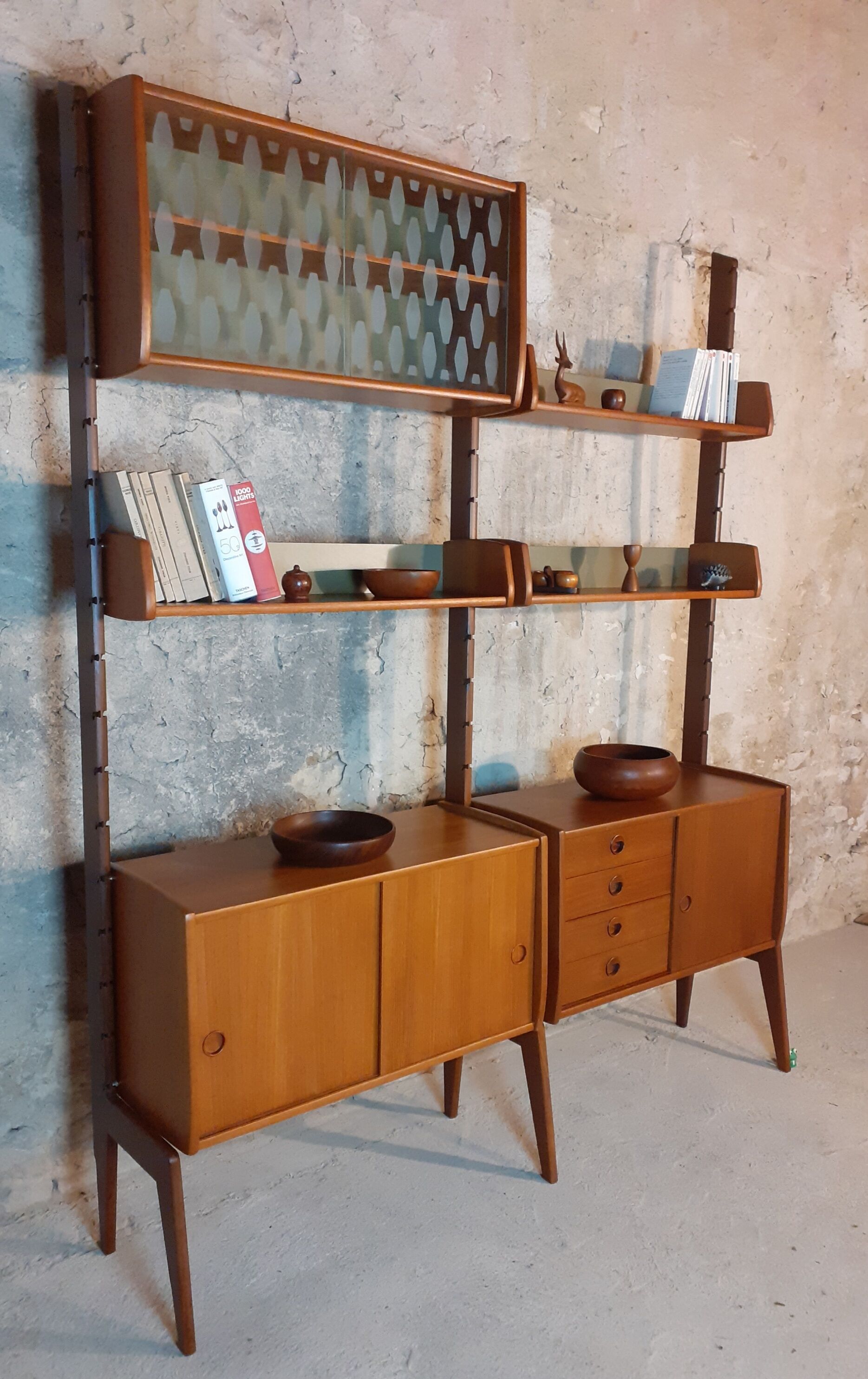 Norwegian teak storage furniture, Ergo model, 2 modules by blindheim