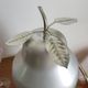 LARGE PEAR OR QUINCE IN BRUSHED ALUMINUM ICE BUCKET MADE IN ITALY AROUND 1970